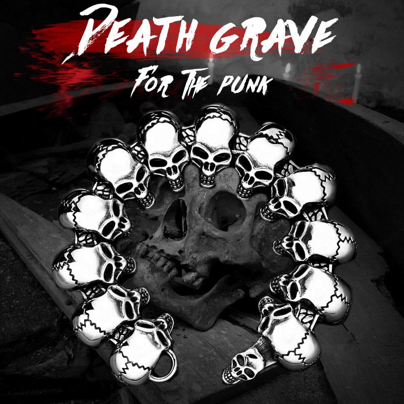 Beier New Cool Punk Skull Bracelet For Man 316 Stainless Steel High Quality Jewelry BC8-003
Beier New Cool Punk Skull Bracelet For Man 316 Stainless Steel High Quality Jewelry BC8-003