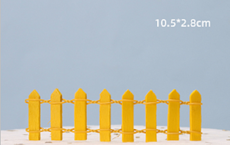 2021 Promotion Mini fencing fence fairy garden miniatures gnome moss terrariums desktop bottle garden resin crafts decoration for 5917149