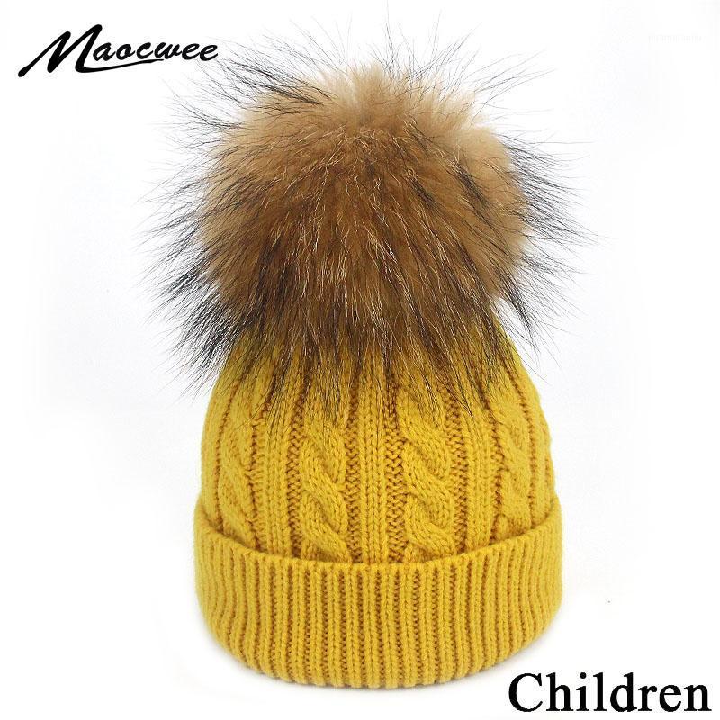 Children Winter Knitted Beanie Hats With Real Natural Fur Pompom Solid Knit Warm Kids Winter Ski Hedging Hat Balaclava Skull Cap1
Children Winter Knitted Beanie Hats With Real Natural Fur Pompom Solid Knit Warm Kids Winter Ski Hedging Hat Balaclava Skull Cap1