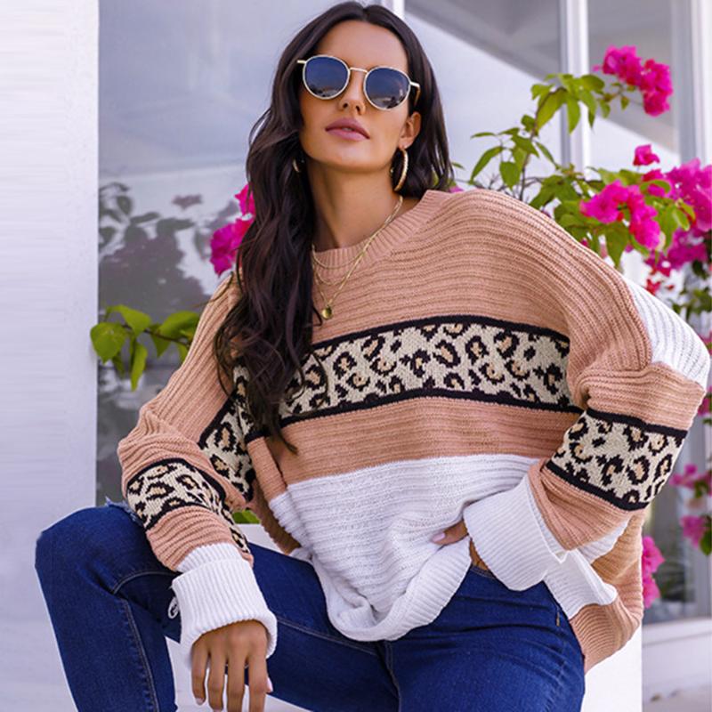 Boho Women Loose Long Sweater Thin Patchwork Leopard Color Block Western Casual Vintage Knitted Top Young Female Jumper Fashion, Blue
Boho Women Loose Long Sweater Thin Patchwork Leopard Color Block Western Casual Vintage Knitted Top Young Female Jumper Fashion, Blue