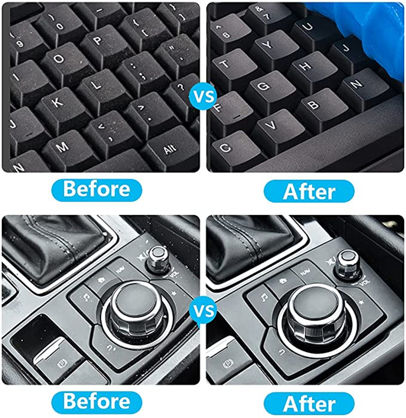 Magic Cleaning Gel for Cars Detailing Cleaner Dust Remover Gel Auto Air Vent Interior Home Office Computer Keyboard Laptop PC Camera Windows Clean Too