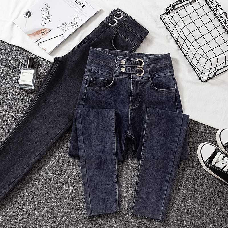 High Waist Denim Pencil Pants Woman 2020 New Arrive Dark Blue Skinny Jeans for Woman Korean Chic Show Slim Jean Female1, Gray
High Waist Denim Pencil Pants Woman 2020 New Arrive Dark Blue Skinny Jeans for Woman Korean Chic Show Slim Jean Female1, Gray