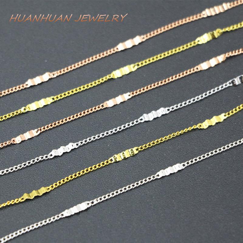 Wholesale Price Rose Gold-Color Rope Link Chain 1mm Copper Stainless Steel Necklace For Women Choker Gift Jewelry 18inch B3367 
Wholesale Price Rose Gold-Color Rope Link Chain 1mm Copper Stainless Steel Necklace For Women Choker Gift Jewelry 18inch B3367