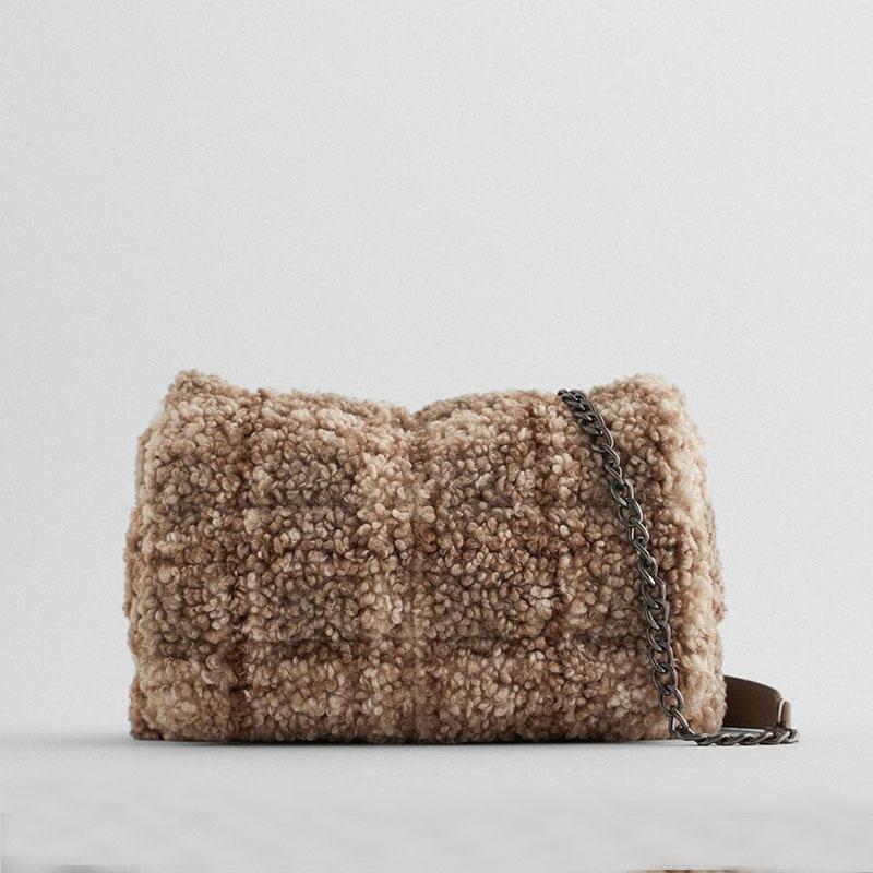 Fashion Winter Cute Brown Faux Fur Plush Bags Flap Shoulder Crossbody Bag Women Chain Handbag, Coffee
Fashion Winter Cute Brown Faux Fur Plush Bags Flap Shoulder Crossbody Bag Women Chain Handbag, Coffee