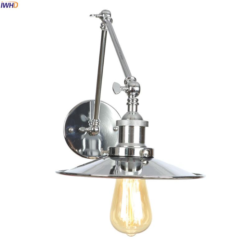 IWHD Silver Loft Style Industrial Retro Wall Lights Fixtures Living Room Swing Long Arm Wall Light Fixtures Wandlampen Apliques
IWHD Silver Loft Style Industrial Retro Wall Lights Fixtures Living Room Swing Long Arm Wall Light Fixtures Wandlampen Apliques