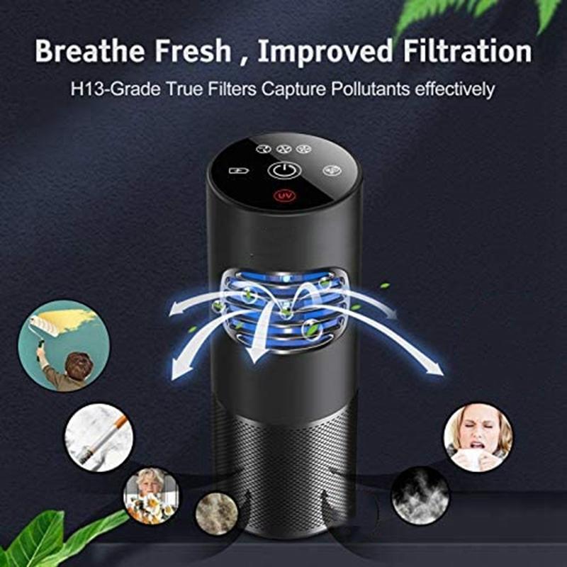 HEPA Air Purifier Smoke Car Purifiers for Home Pets Hair True HEPA Filter for Small Bedroom 4-Stage Filtration
HEPA Air Purifier Smoke Car Purifiers for Home Pets Hair True HEPA Filter for Small Bedroom 4-Stage Filtration