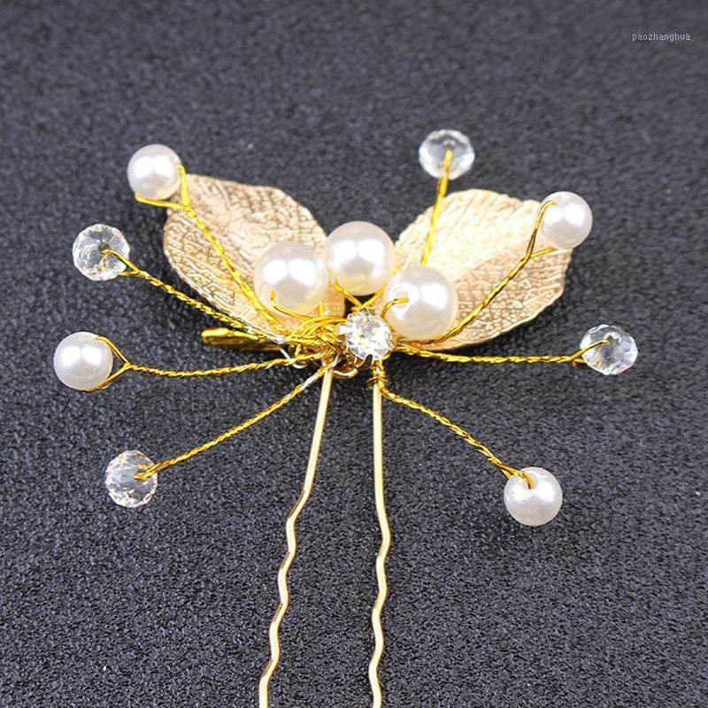 Wedding Crystal Pearl Hair Pins For Gold Bridal Accessories Handmade Leaf Hairpin Clips Comb Headdress & Barrettes, Golden;silver
Wedding Crystal Pearl Hair Pins For Gold Bridal Accessories Handmade Leaf Hairpin Clips Comb Headdress & Barrettes, Golden;silver