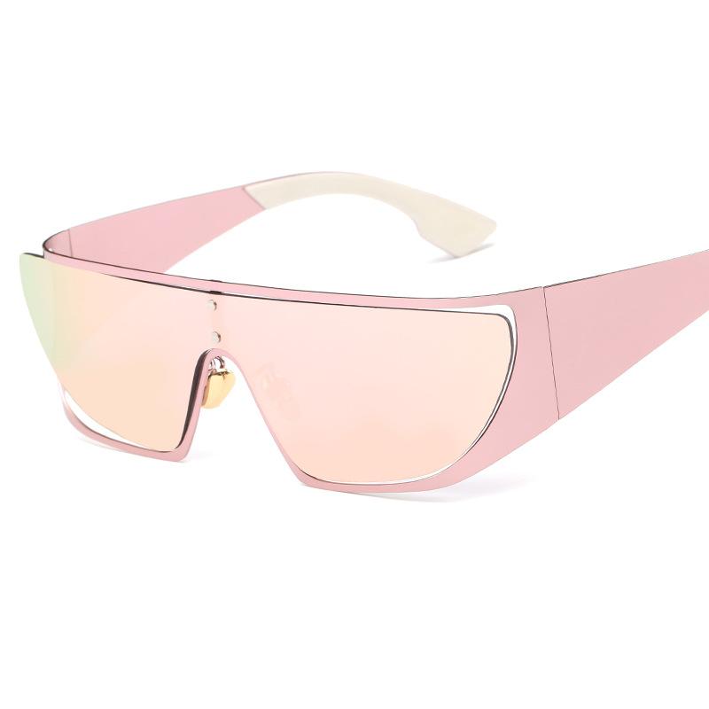 DENISA Pink Mirror Sunglasses Women 2021 One Piece Irregular Lens Shades Fashion Glasses Eyewear G768
DENISA Pink Mirror Sunglasses Women 2021 One Piece Irregular Lens Shades Fashion Glasses Eyewear G768