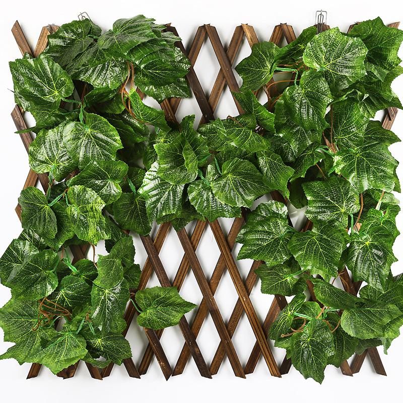 Simulation Plants Green Leaf Fake Grape Vine Artificial Flower String Foliage Leaves for Home Wedding Garden Decoration VA006, Small grape leaf
Simulation Plants Green Leaf Fake Grape Vine Artificial Flower String Foliage Leaves for Home Wedding Garden Decoration VA006, Small grape leaf