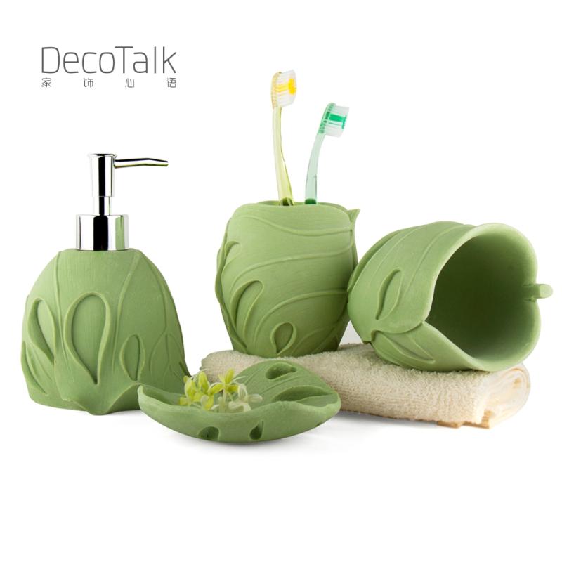 Decotalk Bathroom Accessories Set 4 Pieces Bathroom Decoration Designers' Choice Show House Ornament Monstera-Leaf Resin
Decotalk Bathroom Accessories Set 4 Pieces Bathroom Decoration Designers' Choice Show House Ornament Monstera-Leaf Resin