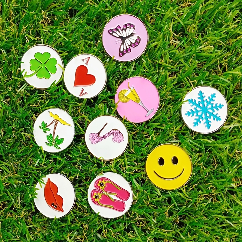 PINMEI Golf Ball Mark Pack of 10 Embossied Iron Soft Enamel Golf Markers, can fit most of Gol Cap Clips or Golf Divot Repir Tool 201026
PINMEI Golf Ball Mark Pack of 10 Embossied Iron Soft Enamel Golf Markers, can fit most of Gol Cap Clips or Golf Divot Repir Tool 201026