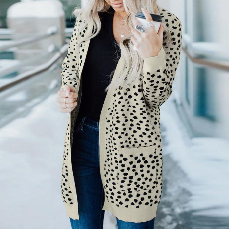New Autumn Winter Cardigan Woman Sweaters Casual Jacket Long Sleeve Leopard Tops And Bloues Sweaters For Women' Fashion 2021, Apricot
New Autumn Winter Cardigan Woman Sweaters Casual Jacket Long Sleeve Leopard Tops And Bloues Sweaters For Women' Fashion 2021, Apricot