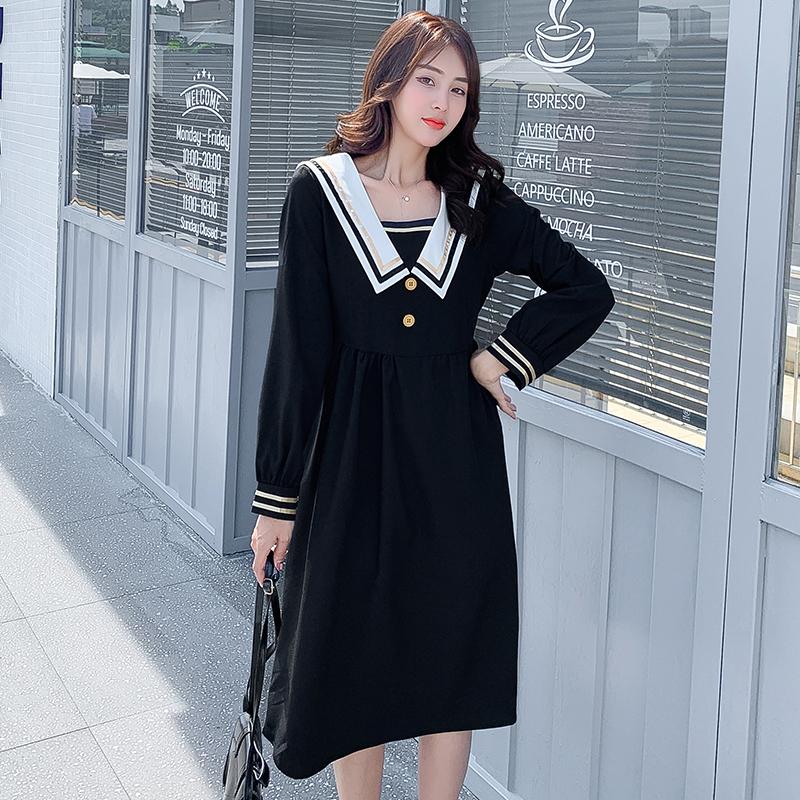 2021 spring and autumn fashion temperament navy collar loose pregnant women dress black white sailor collar maternity work dress
2021 spring and autumn fashion temperament navy collar loose pregnant women dress black white sailor collar maternity work dress
