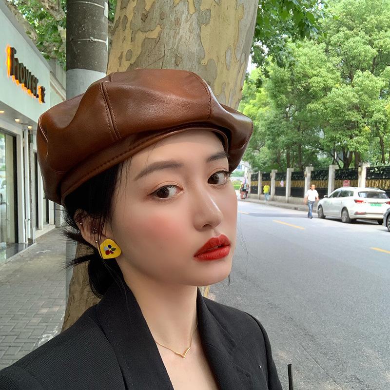 Fashion Womens PU Beret Cap Female Warm Painter Cap Octagonal Hat Bonnet, White
Fashion Womens PU Beret Cap Female Warm Painter Cap Octagonal Hat Bonnet, White