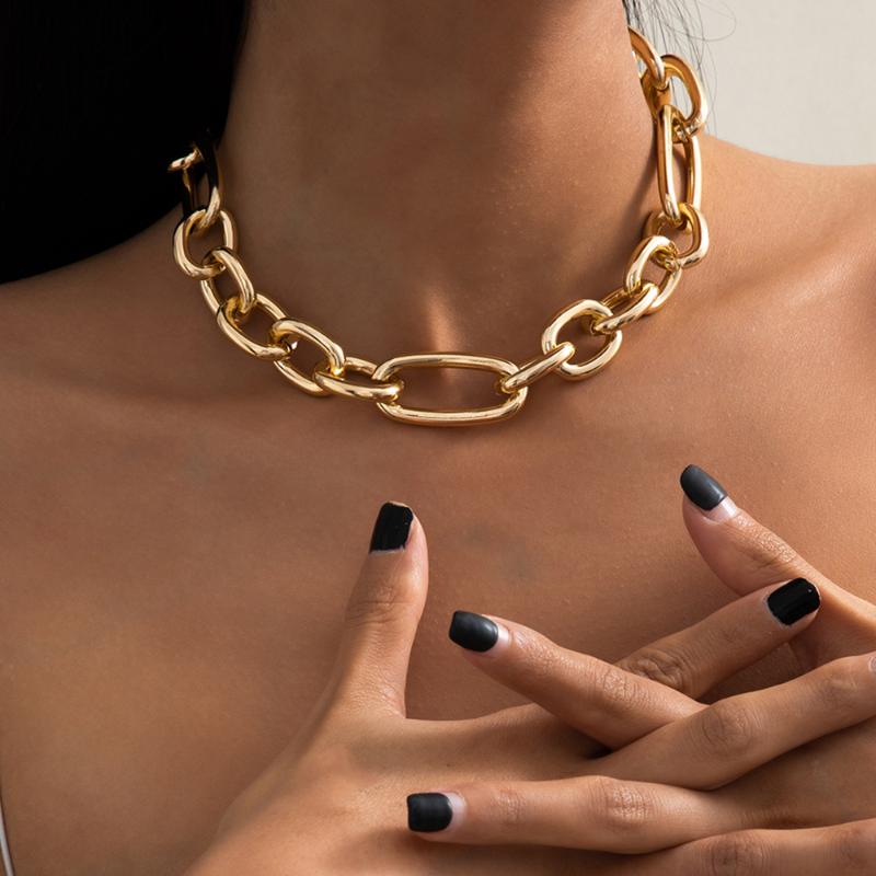 Lacteo Steampunk Cross Chain Choker Unusual Necklace For Women 2021 Fashion Trendy Gold Color Aluminum Chain Jewelry Necklace
Lacteo Steampunk Cross Chain Choker Unusual Necklace For Women 2021 Fashion Trendy Gold Color Aluminum Chain Jewelry Necklace