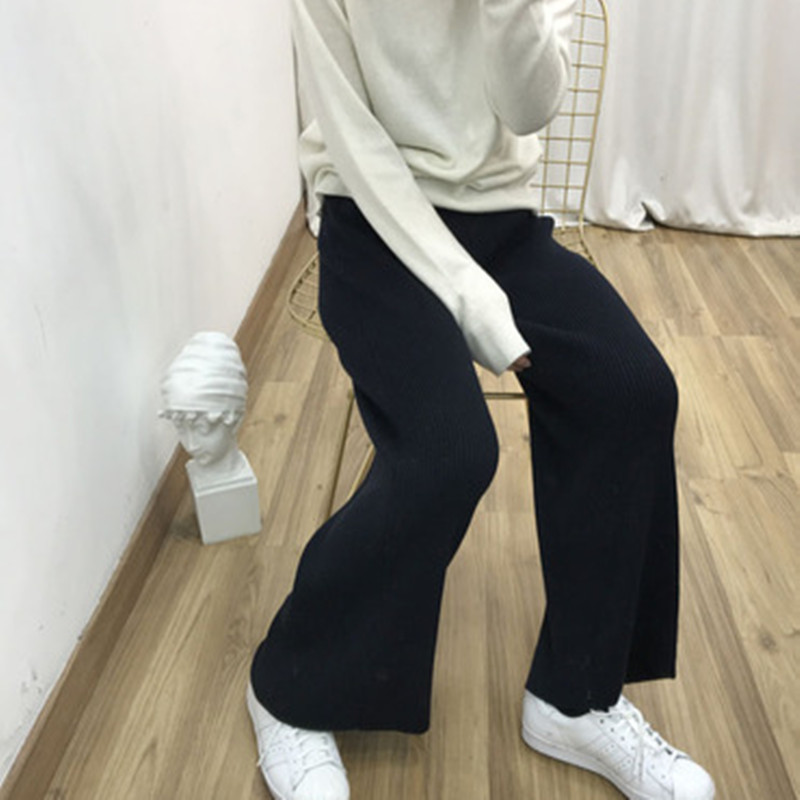 new cashmere women's trousers casual loose wild wool autumn and winter knitted warm pants women 201109