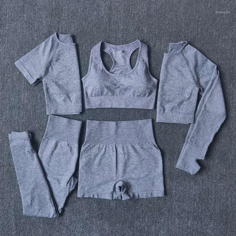 2/3/5PCS Seamless Women Yoga Set Workout Sportswear Gym Clothing Fitness Long Sleeve Crop Top High Waist Leggings Sports Suits1, Shirtsshortsgray
2/3/5PCS Seamless Women Yoga Set Workout Sportswear Gym Clothing Fitness Long Sleeve Crop Top High Waist Leggings Sports Suits1, Shirtsshortsgray