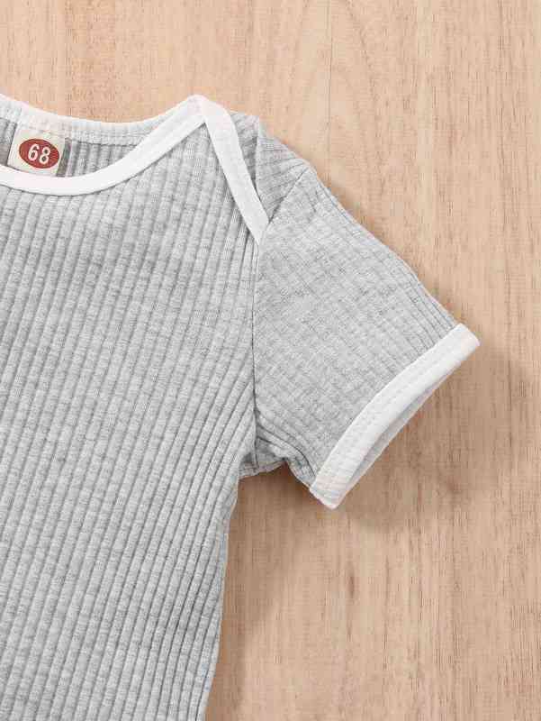 Baby Contrast Binding Tee & Shorts SHE