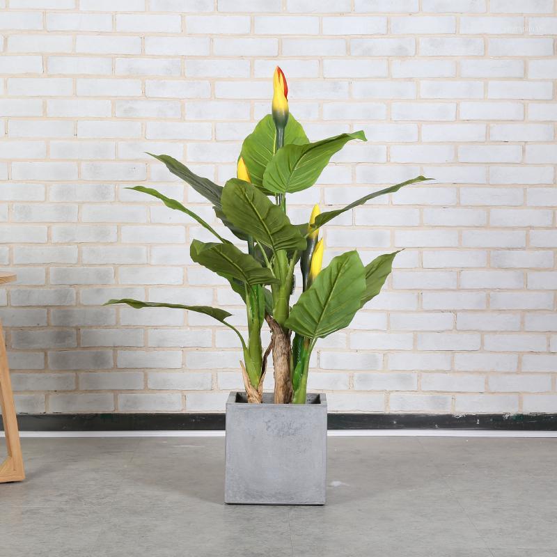 Large greenery plant 130cm 3 stems PU flower tree without pot indoor living room decoration fake flowers tree faux plants1, 1.3m
Large greenery plant 130cm 3 stems PU flower tree without pot indoor living room decoration fake flowers tree faux plants1, 1.3m