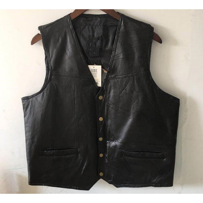 2021 Motorcycle of Black Men Vest Button Genuine Leather Lace Up to Autumn Without Sleeves Jacket 6hef
2021 Motorcycle of Black Men Vest Button Genuine Leather Lace Up to Autumn Without Sleeves Jacket 6hef
