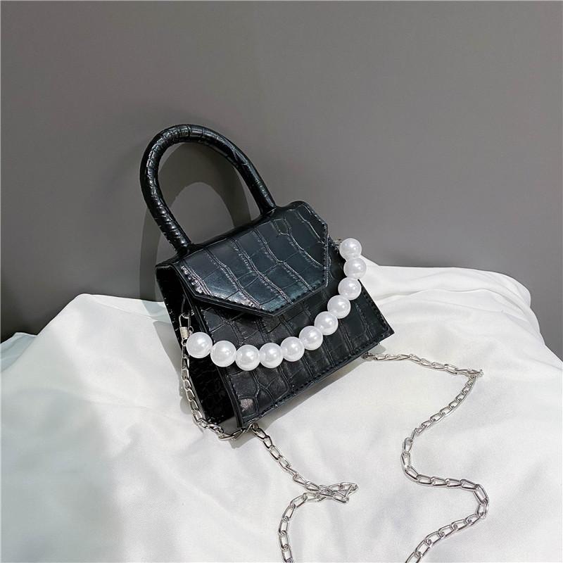 2021 New Designed Luxury Crossbody Bags For Women PU Leather Female Shoulder Bag Pearl Chains Small Mini Women's Handbags, Black
2021 New Designed Luxury Crossbody Bags For Women PU Leather Female Shoulder Bag Pearl Chains Small Mini Women's Handbags, Black