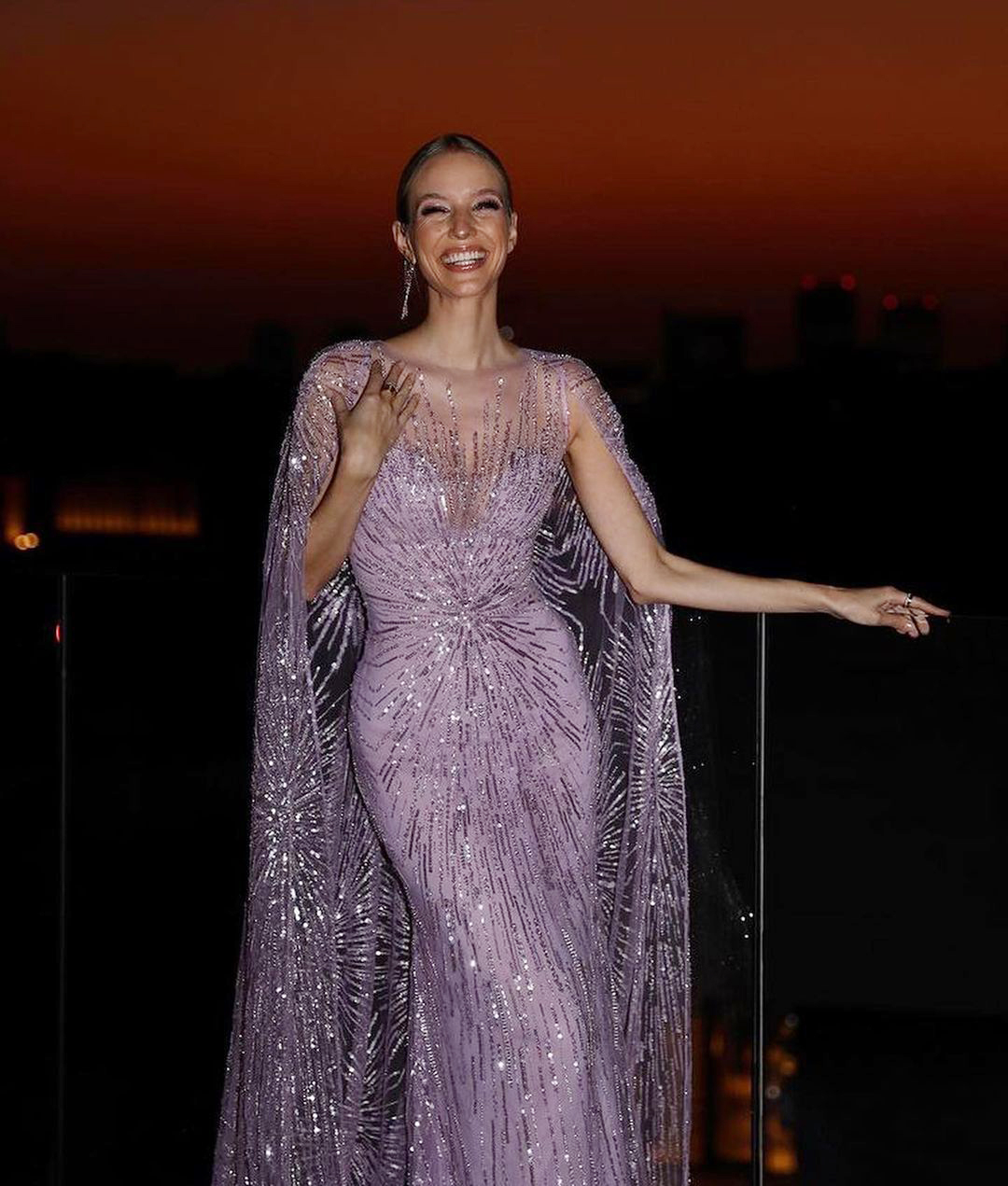 Sage Prom Dress Jewel Feather Custom made Sequined Race Floor-length Formal Party Evening Dresses