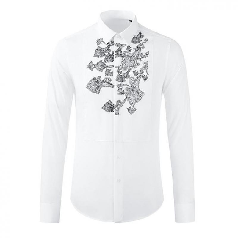 2020 Cotton Mens Shirts High Quality Long Sleeve Embroidery White Man Shirts Slim Fit Party Mens Dress Camisa Masculina
2020 Cotton Mens Shirts High Quality Long Sleeve Embroidery White Man Shirts Slim Fit Party Mens Dress Camisa Masculina
