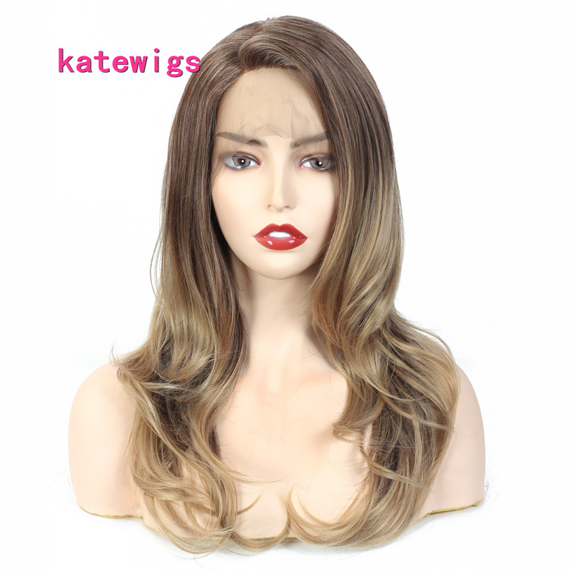 Fashion Long Synthetic Lace Front Wigs For Women Ombre Brown Color Natural Body Wave Style
Fashion Long Synthetic Lace Front Wigs For Women Ombre Brown Color Natural Body Wave Style