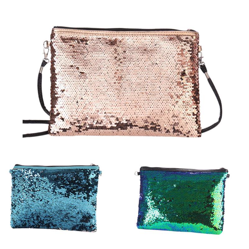 Makeup Bag Illusion Color Single-sided Sequins Ladies Fashion Clutch Bag Lady Shoulder Cosmetic
Makeup Bag Illusion Color Single-sided Sequins Ladies Fashion Clutch Bag Lady Shoulder Cosmetic