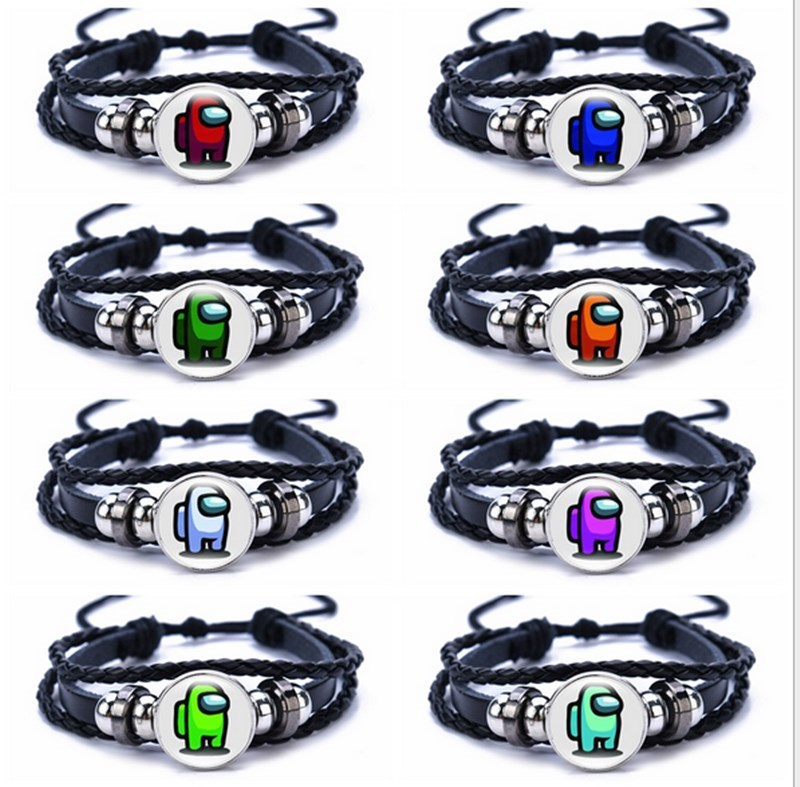 Among Us Bracelet Men Women Tassels Bracelets Wristband Hot Game Among Us Black PU Leather Bracelets Unisex Wrist Band Bangle Chain E111904, Red;brown
Among Us Bracelet Men Women Tassels Bracelets Wristband Hot Game Among Us Black PU Leather Bracelets Unisex Wrist Band Bangle Chain E111904, Red;brown