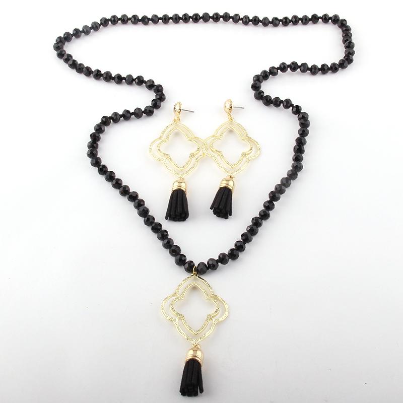 MOODPC Fashion Bohemian Tribal Jewelry Glass Crystal Knotted Small Tassel Necklaces ER Sets For Women Jewelry Necklace
MOODPC Fashion Bohemian Tribal Jewelry Glass Crystal Knotted Small Tassel Necklaces ER Sets For Women Jewelry Necklace