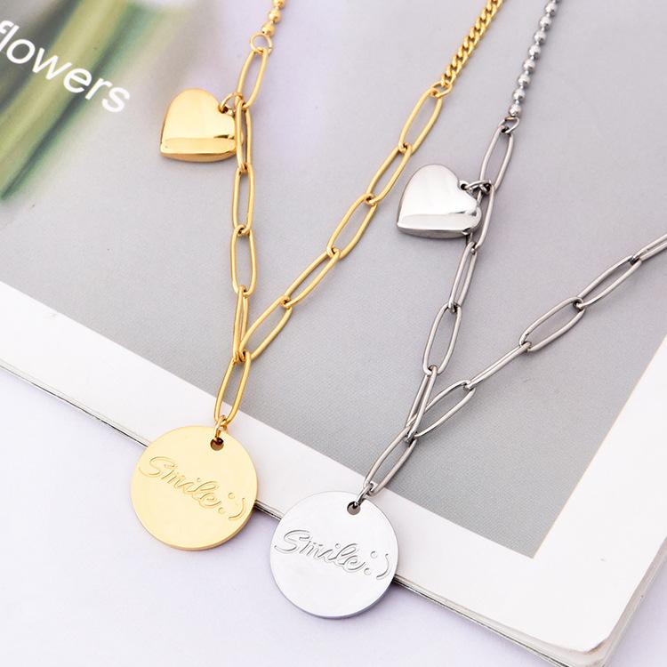 Fashion thick chain short necklace three-dimensional love letter medal pendant sweater chain hot sale
Fashion thick chain short necklace three-dimensional love letter medal pendant sweater chain hot sale