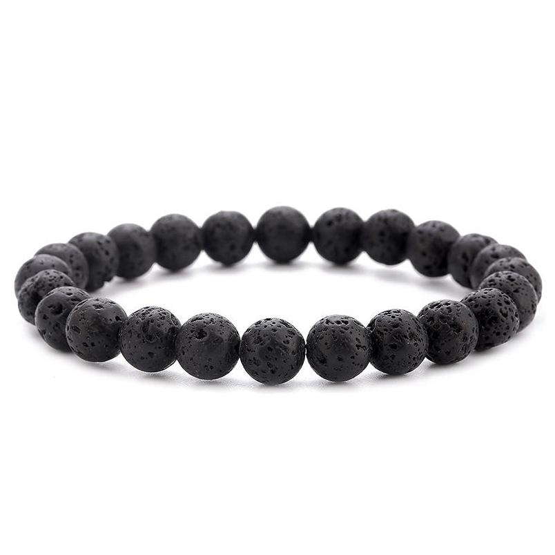 BeadedStrands Lava Stone Diffuser Yoga Bead Bracelet Adjustable Men Bracelets Braided Bracelets Bangle Healing sqcbQk dhseller2010