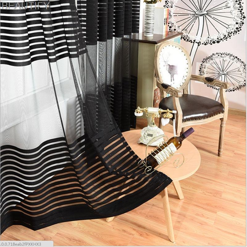 2020 Modern Simple and Generous Curtain Fabrics black Stripe Tulle For Living Room Bedroom Window Screen Balcony Sheer1, Colour 1
2020 Modern Simple and Generous Curtain Fabrics black Stripe Tulle For Living Room Bedroom Window Screen Balcony Sheer1, Colour 1