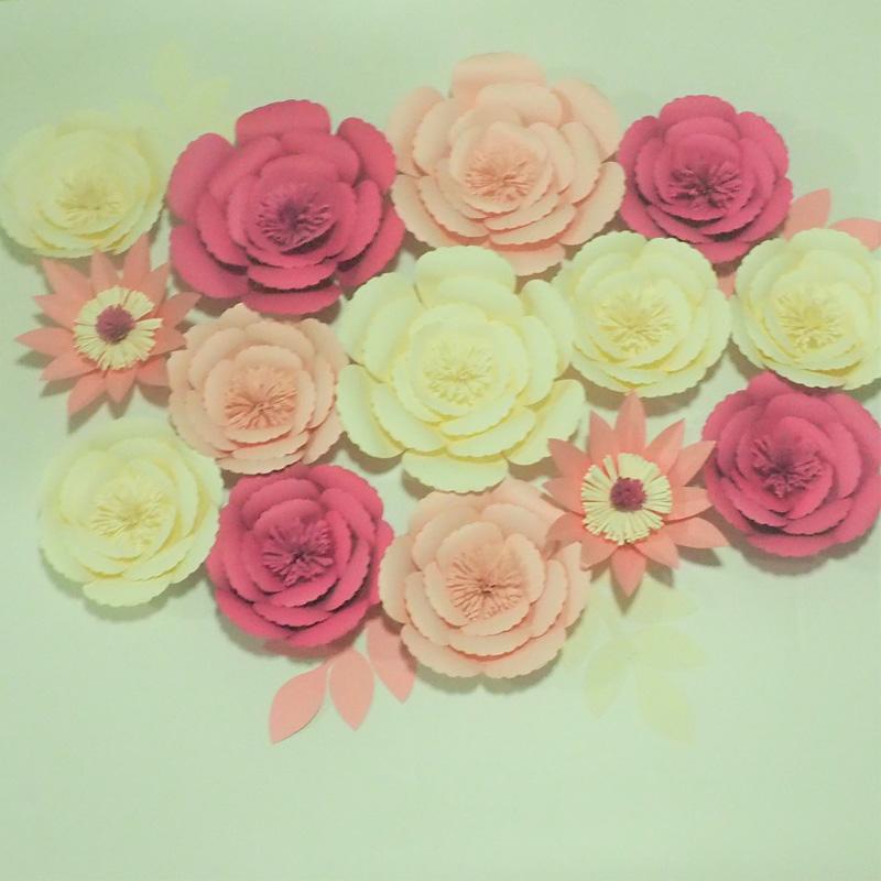 Giant Paper Flowers For Showcase Wedding Backdrops Props flores artificiais para decora o 2 Different Sets Options, 14pcs set
Giant Paper Flowers For Showcase Wedding Backdrops Props flores artificiais para decora o 2 Different Sets Options, 14pcs set