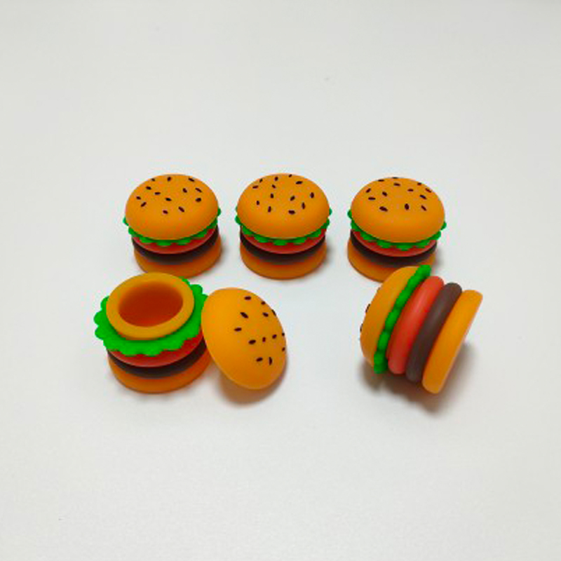 Dab Container 5 Ml Non-stick Hamburger Jar Silicone Container For Dry Herb Wax Thick Oil Concentrate
Dab Container 5 Ml Non-stick Hamburger Jar Silicone Container For Dry Herb Wax Thick Oil Concentrate