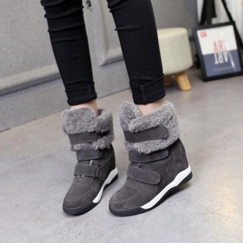 Women's Snow Boots 2020 Winter Ankle Boots For Woman Warm Plush Shoes Casual Hook & Loop Female Hidden Heel Shoes Winter Boot, Grey
Women's Snow Boots 2020 Winter Ankle Boots For Woman Warm Plush Shoes Casual Hook & Loop Female Hidden Heel Shoes Winter Boot, Grey