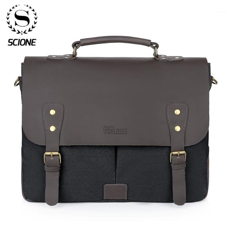 Scione Men's Briefcase Male Canvas PU Handbag Laptop Bag Fashion Vintage Shoulder Bags Casual Messenger Bags Large Travel Bag1, Blue
Scione Men's Briefcase Male Canvas PU Handbag Laptop Bag Fashion Vintage Shoulder Bags Casual Messenger Bags Large Travel Bag1, Blue