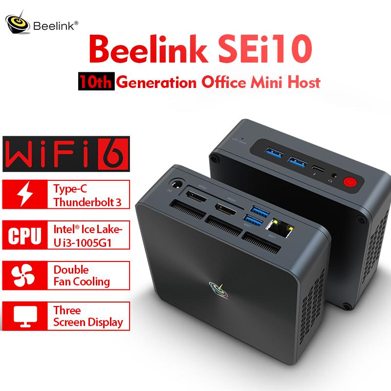BEELINK SEi10 Office Mini PC 3.4Ghz Intel Ice Lake-U i3-1005G1 WIFI 6 4K Three Screen Display MINI PC Windows 10 Computer TV BOX
BEELINK SEi10 Office Mini PC 3.4Ghz Intel Ice Lake-U i3-1005G1 WIFI 6 4K Three Screen Display MINI PC Windows 10 Computer TV BOX