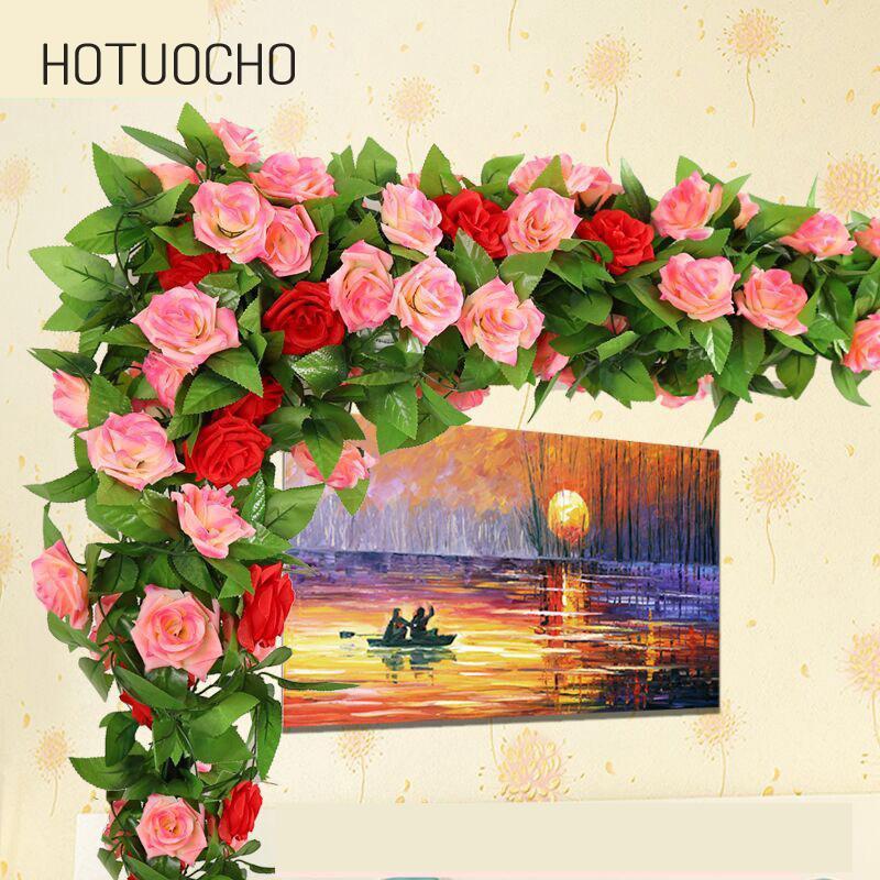 New Flower Vine Wholesale Rose Flower Vine Rattan Attic Air Conditioning Pipe Decoration Green Leaf Cane Home Decro, Mixed
New Flower Vine Wholesale Rose Flower Vine Rattan Attic Air Conditioning Pipe Decoration Green Leaf Cane Home Decro, Mixed