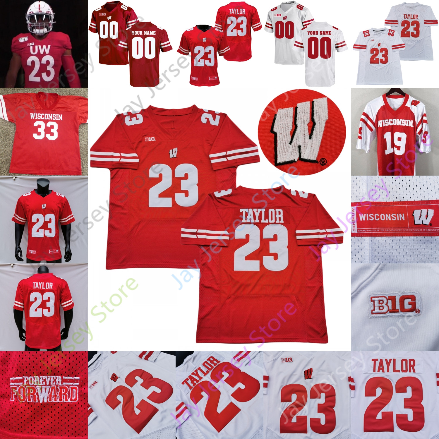 Wisconsin Badgers Football Jersey NCAA College Melvin Gordon T.J. Watt Jack Coan Jonathan Taylor Cephus Taylor Baun Hornibrook Van Ginkel, White i
Wisconsin Badgers Football Jersey NCAA College Melvin Gordon T.J. Watt Jack Coan Jonathan Taylor Cephus Taylor Baun Hornibrook Van Ginkel, White i