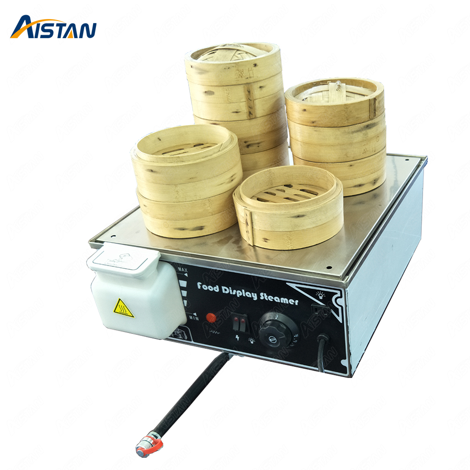 

KA500D-4 220V 110V Mini Electric Chinese Bun Steamer Machine Commerical Stainless Steel Food Steamer with 4 steam outlet