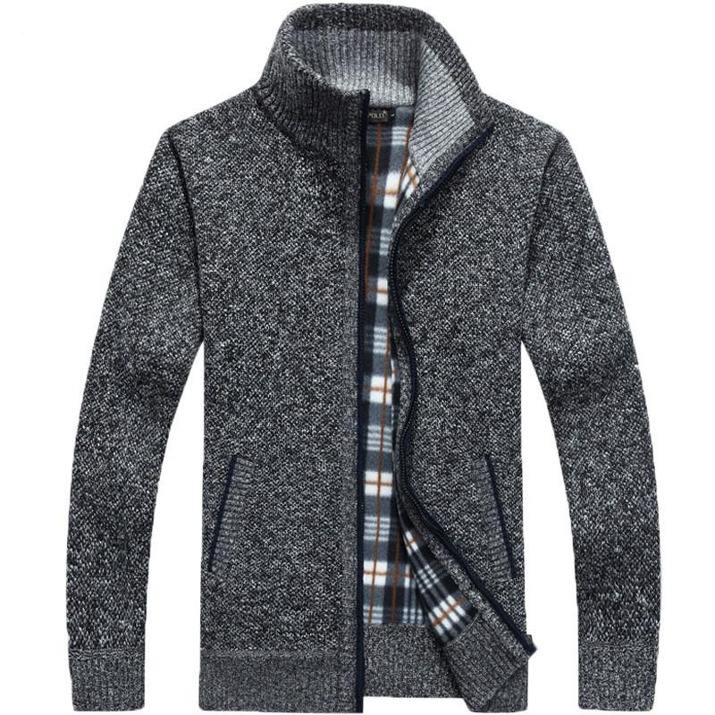 Knitwear Cardigan 2021 Warm Winter Men's Sweater Coat Faux Fur Wool Sweater Jackets Men Zipper Knitted Thick Casual, Black
Knitwear Cardigan 2021 Warm Winter Men's Sweater Coat Faux Fur Wool Sweater Jackets Men Zipper Knitted Thick Casual, Black