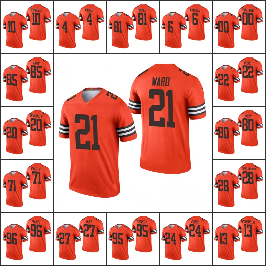 Cleveland''Browns''Men #95 Myles Garrett 6 Baker Mayfield 24 Nick Chubb 13 Odell Beckham Jr 85 David Njoku Women Youth Custom Orange Inverted Legend Jersey
Cleveland''Browns''Men #95 Myles Garrett 6 Baker Mayfield 24 Nick Chubb 13 Odell Beckham Jr 85 David Njoku Women Youth Custom Orange Inverted Legend Jersey