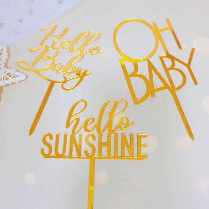 OH Baby Acrylic Cake Topper Gold Hello Baby Sunshine Cupcake Topper For Shower Kids Gilrs Birthday Party Cake Decorations
OH Baby Acrylic Cake Topper Gold Hello Baby Sunshine Cupcake Topper For Shower Kids Gilrs Birthday Party Cake Decorations
