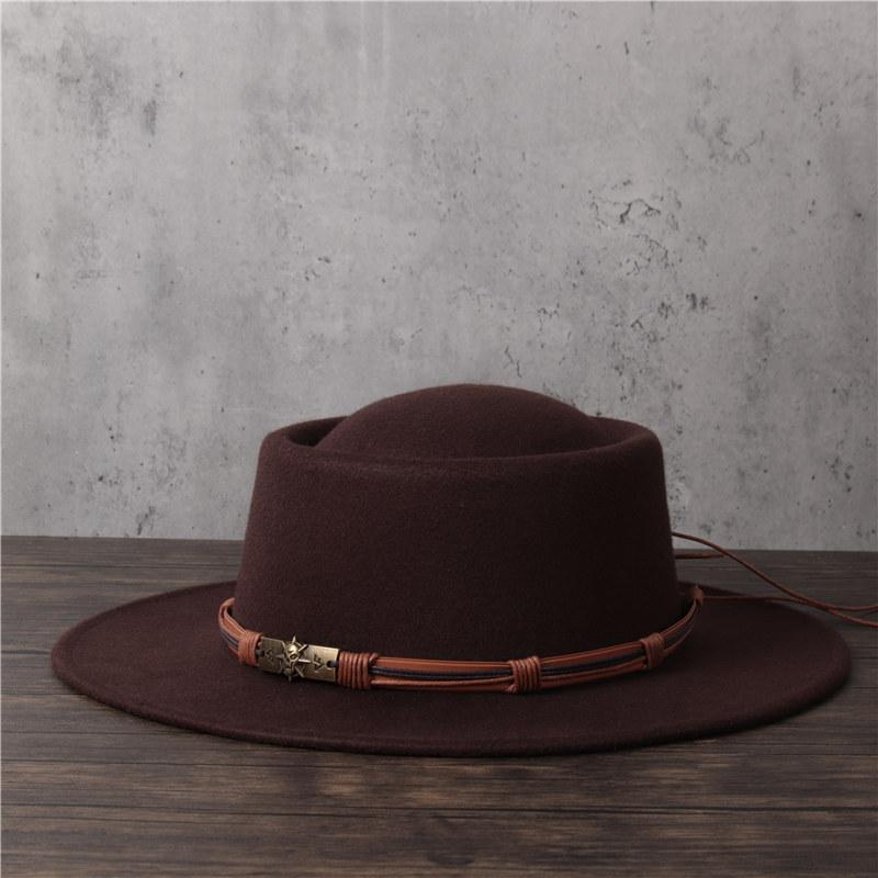 Fashion Women Men Flat Fedora Hat Lady Tassel Pork Pie Hat Gentleman Porkpie Top Jazz, Black
Fashion Women Men Flat Fedora Hat Lady Tassel Pork Pie Hat Gentleman Porkpie Top Jazz, Black