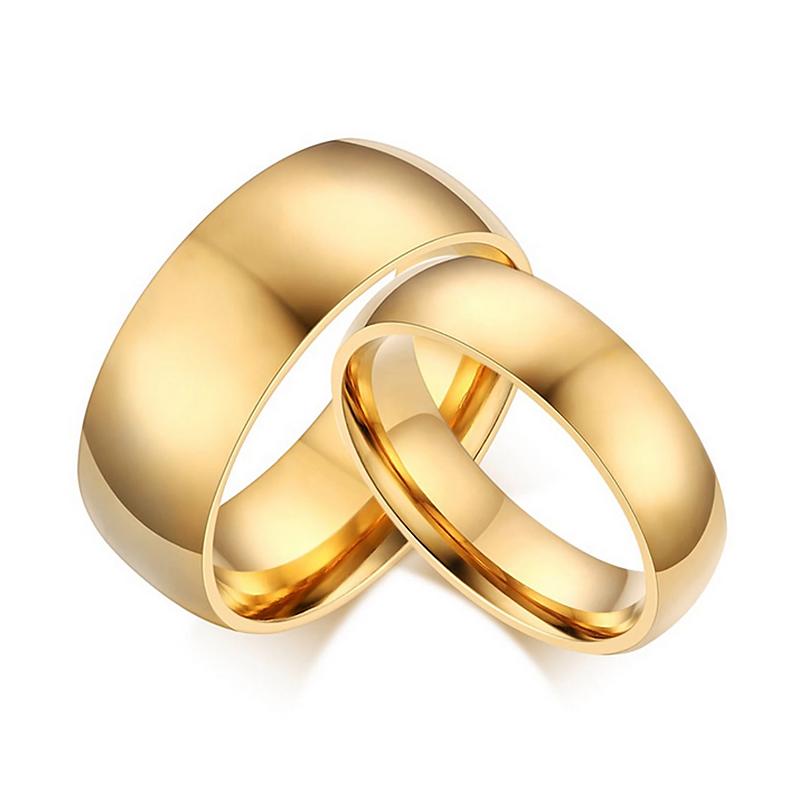 Gold-color Stainless Steel Rings for Women and Men Wedding Engagement Rings for Lover Couple Jewelry 6mm/8mm
Gold-color Stainless Steel Rings for Women and Men Wedding Engagement Rings for Lover Couple Jewelry 6mm/8mm