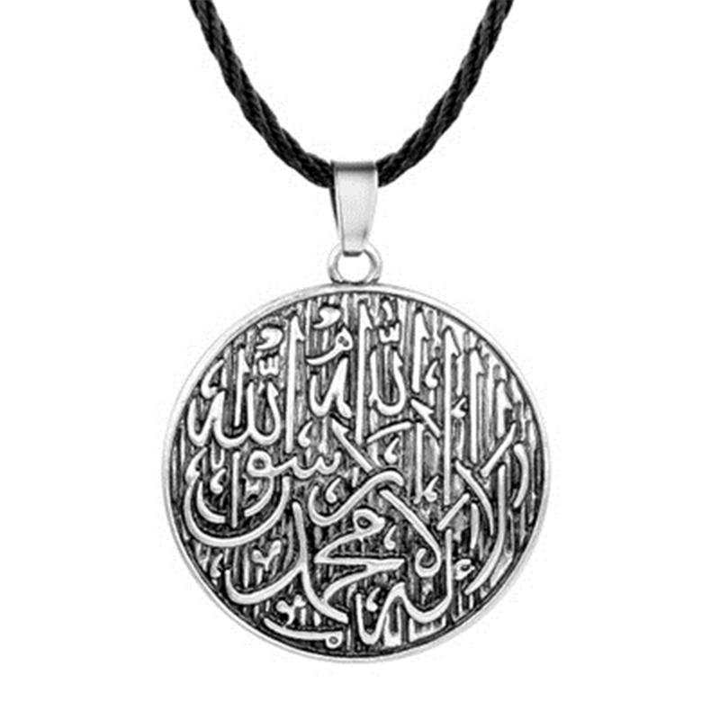 Religious Jewelry Muslim Engraved Shahada Pendant Necklaces For Women Male Antique Classic Pendant Traditional Bijoux
Religious Jewelry Muslim Engraved Shahada Pendant Necklaces For Women Male Antique Classic Pendant Traditional Bijoux