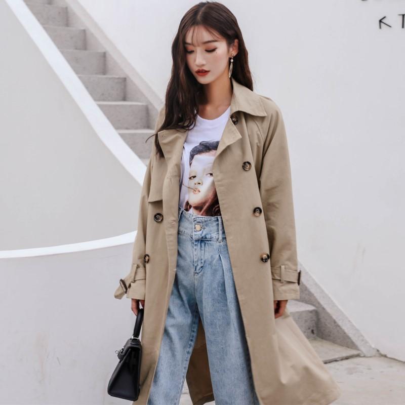 TREND-Setter 2020 Autumn Casual Khaki Trench Coat Women Loose Long Sleeve Trench Double Breasted Coat Ladies
TREND-Setter 2020 Autumn Casual Khaki Trench Coat Women Loose Long Sleeve Trench Double Breasted Coat Ladies