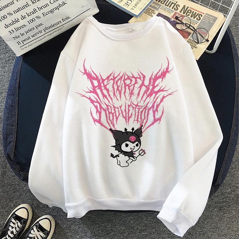 Kuromi Cute Tops Print Hoodie Vintage Harajuku Aesthetic Kawaii Clothes Women Korea Style Spring Autumn Sudaderas Sweatshirt, White
Kuromi Cute Tops Print Hoodie Vintage Harajuku Aesthetic Kawaii Clothes Women Korea Style Spring Autumn Sudaderas Sweatshirt, White